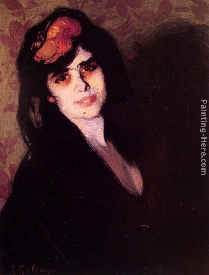 Ignacio Zuloaga y Zabaleta Portrait of a young woman